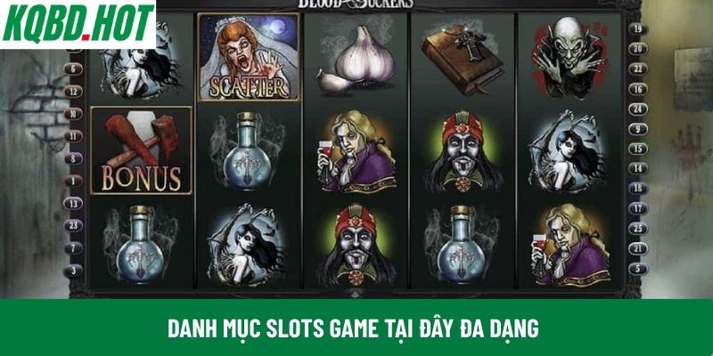 Danh mục slots game tại đây đa dạng
