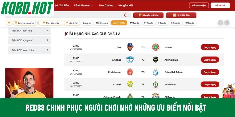 Red88 chinh phục người chơi nhờ những ưu điểm nổi bật